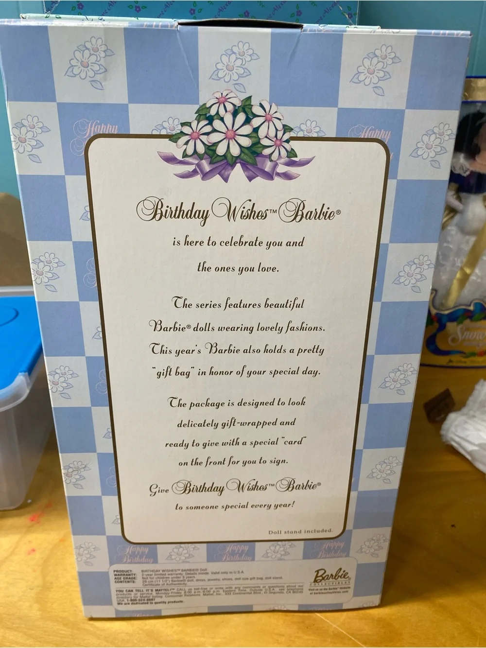 Barbie Birthday Wishes Collector Edition Doll - Blue and Pink Accents